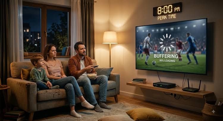 Why IPTV Buffers Every Evening (and Works Fine All Day)