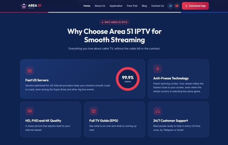 Area 51 IPTV Review: Streaming Quality & Stability
